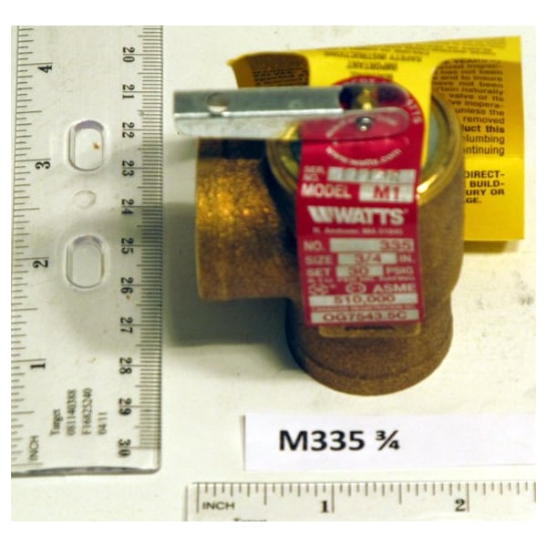 M335 3/4" M X 3/4" F 30 Psi